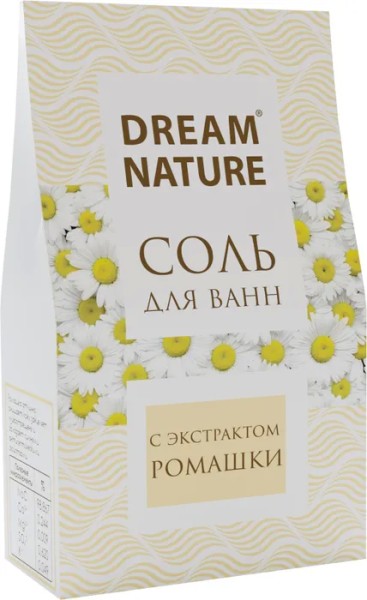 Dream Nature соль для ванн с экстрактом ромашки 500 г БХ00396Е