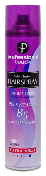 Prof.Touch Лак д/волос B5 & Vitamins (фиолет) Э.Ф 265 мл. *12*
