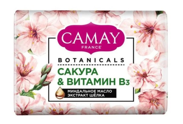 КАМЕЙ мыло-КУСКОВОЕ BOTANICALS САКУРА 85 гр *6*48 / 912 / 7296 /