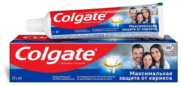 Колгейт зубная паста  Макс. защ. от кариеса Дв. мята 100мл.(зел) *12*48