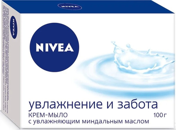 Нивея 80608 Крем-мыло Увлажнение и забота (минд.масло) 100 гр. 6*36* / 540 / 3780