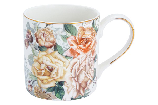 Anna Lafarg Кружка 0.4л (белый) "Розамунда" AL-1725-W-MUG-P4