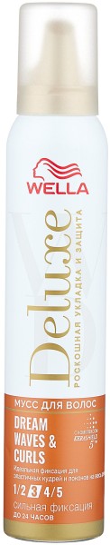 WELLA Мусс Deluxe DREAM WAVES CURLS СФ 200мл. *6*12