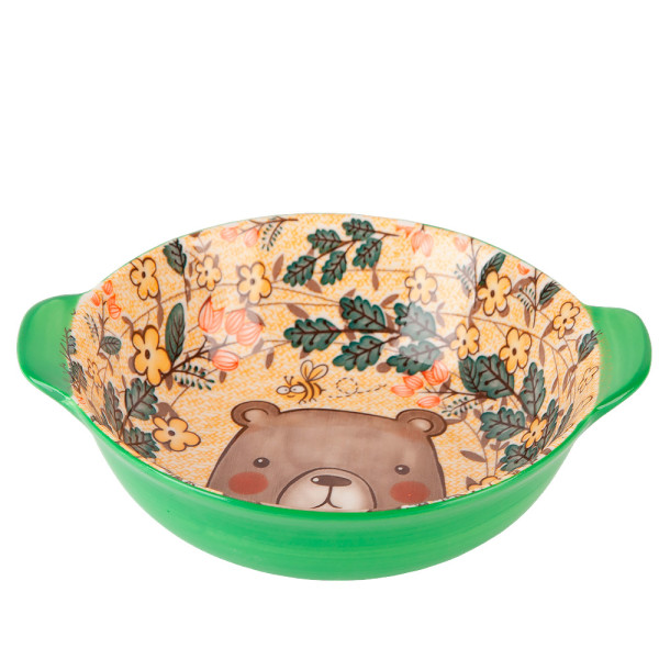 Nouvelle Емкость для запекания "Kawaii Forest.Bear" 18,5*16*5,5см. v=550мл. (фарфор) 0860450