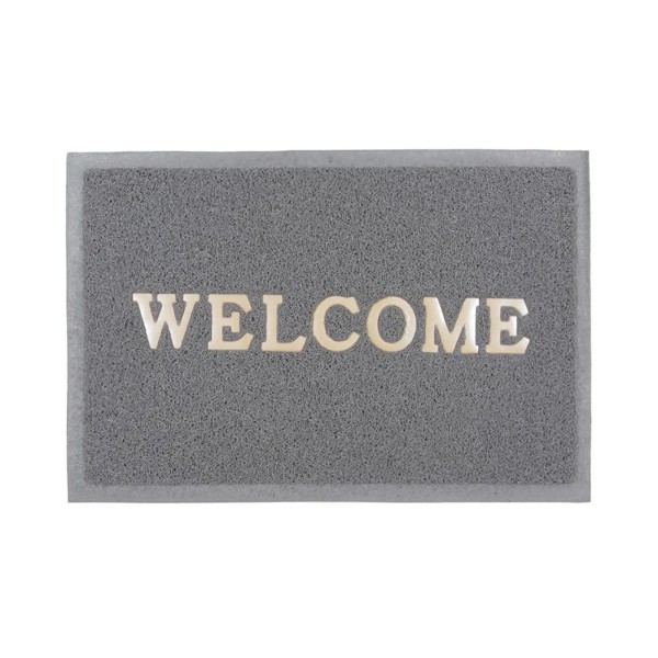 SUNSTEP Коврик "Spongy" Welcome 40х60 см, серый 38-431 T