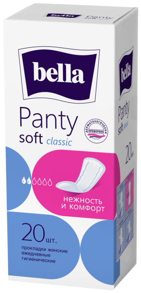 БЕЛЛА Панти СОФТ Classi 20шт. (голуб.) *5*30
