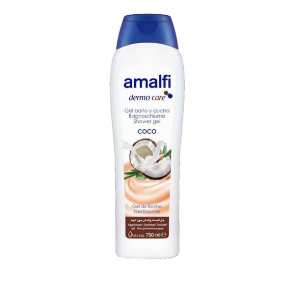AMALFI Гель для душа Кокосовый "Cocunut milk"  для всех типов кожи 750мл БХ40688Т
