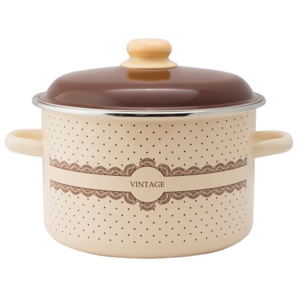 Appetite Кастрюля эмал цил Vintage 2,0л 6RD161M-Vintage