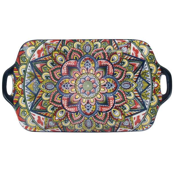 Nouvelle Поднос с ручками "Arabesque" (синий) 30х16,5х3см 0860081