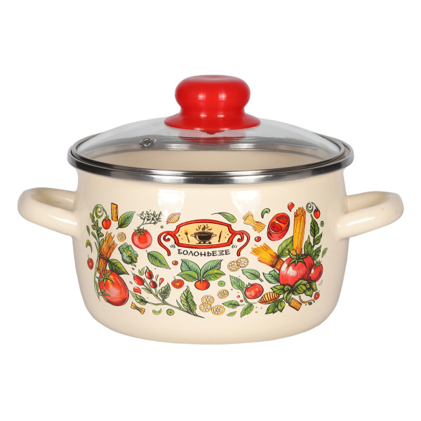 Кастрюля эмал сфер Болоньезе 2,0л ТМ Appetite 1RC161S