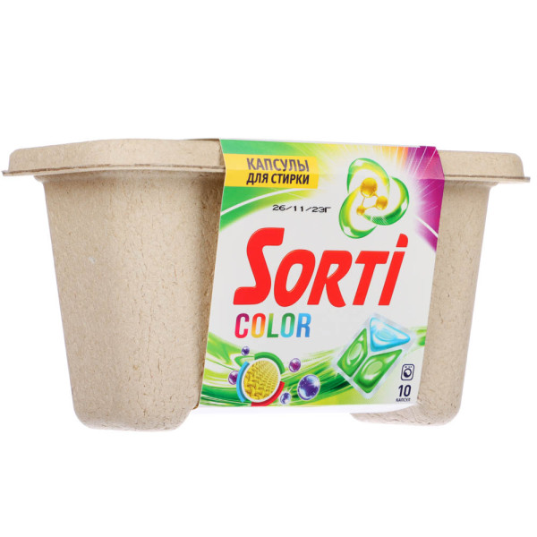 SORTI капсулы для стирки 10шт. Колор *1/4