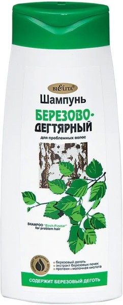 БЕЛИТА Шампунь БЕРЁЗОВО-ДЕГТЯРНЫЙ 480мл/15шт