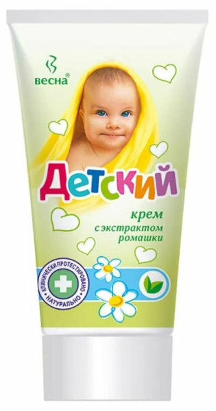 ВЕСНА Крем Детский УСПОКАИВАЮЩИЙ (с экстрактом ромашки) туба 150мл