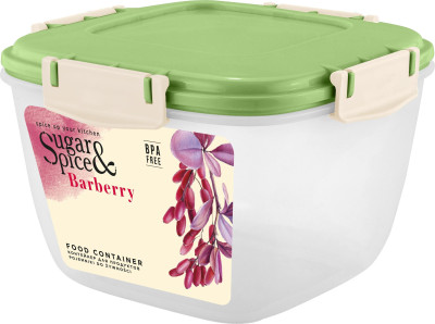 Контейнер для продуктов Sugar&Spice Barberry герметичный 1,35л квадратный латте SE224410005