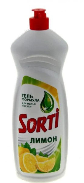 КАПЛЯ SORTI 900мл. Ср-во д/посуды Лимон *12* /120/600/