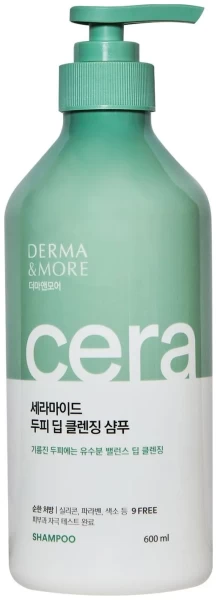 КЕРАСИС Шампунь для волос Derma&More ГЛУБОКОЕ ОЧИЩЕНИЕ 600 мл с дозатором