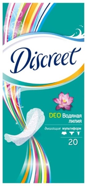 Олвейс ДИСКРИТ прокладки 20шт. "Водяная Лилия" 18*20/20