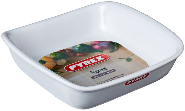 Форма для запекания Supreme White квадра SU24SR1/7046
