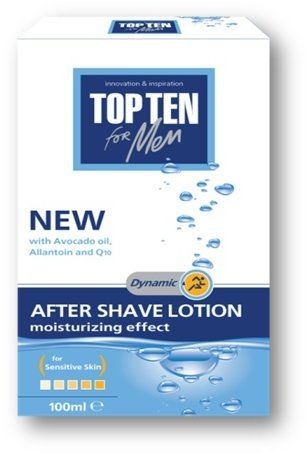 TOP TEN for Men лосьон после бритья DYNAMIC для чувствительной кожи с увлажняющим эффектом 100 мл. БХ31645Р