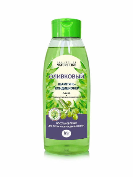 Iris Exclusive nature line Шампунь-кондиционер ОЛИВКОВЫЙ, 500мл