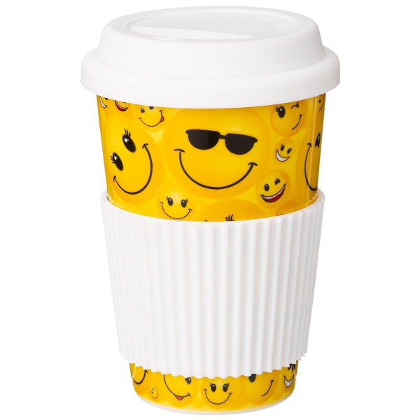 КРУЖКА LEFARD COFFEMANIA С СИЛИКОНОВОЙ КРЫШКОЙ И ОБОДКОМ, 390МЛ 260-654