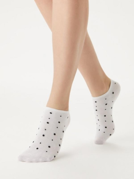 MiNiMi Носки MINI TREND 4203 Белый в горошек/39-41/ укороч БХ4027955