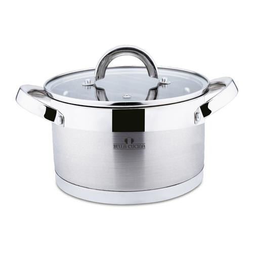 Bella Cucina Кастрюля со стеклянной крышкой, 16см 2058-BC