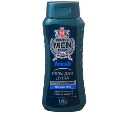 Iris Gentlemen club Гель для душа  "FRESH освежающий" 400мл/12шт