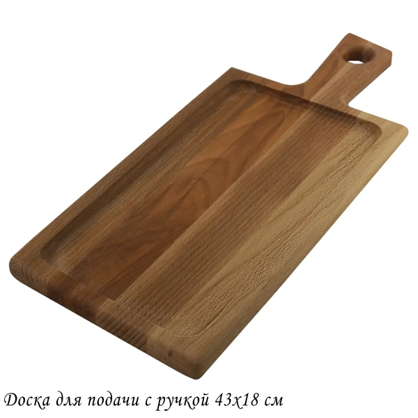 Китай Доска для подачи с ручкой 43х18 см. 888-531 L