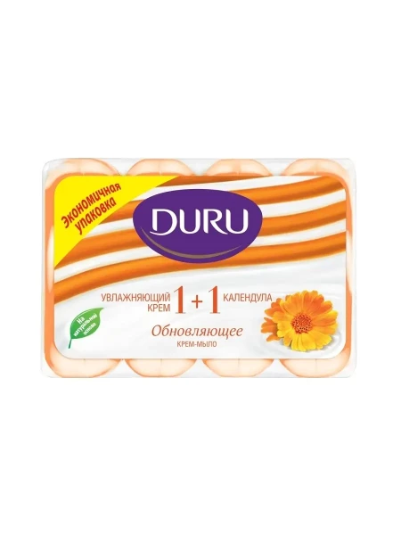 Duru Туалетное мыло 1+1, 4x90гр Календула БХ4015883