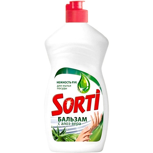 КАПЛЯ SORTI Ср-во д/посуды 500мл. АЛОЭ *10*20