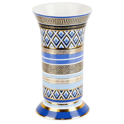 Nouvelle Ваза "Golden Blue" 19,5*10,7см v=600мл (фарфор) 0200186
