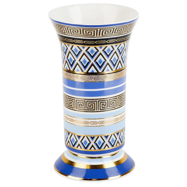 Nouvelle Ваза "Golden Blue" 19,5*10,7см v=600мл (фарфор) 0200186