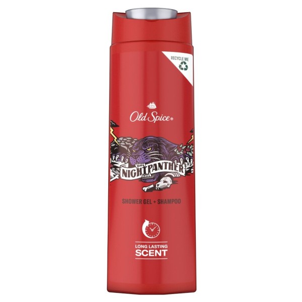 Old Spice Гель д/душа и шампунь Найтпантер 400мл БХ81770481А