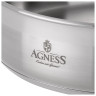 СКОВОРОДА AGNESS PROFESSIONAL 16Х5 СМ, 0,9 Л ВЫСОКОКАЧЕСТВЕННАЯ НЕРЖ СТАЛЬ 18/10 ИНДУКЦИОННОЕ ДНО