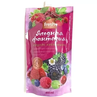 ЭФКО Жидкое крем-мыло FRESH 450мл (запаска) ЯГОДНАЯ ФАНТАЗИЯ арт.80730