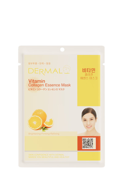 Dermal Тканевая маска с витамином С и коллагеном 23г *5*