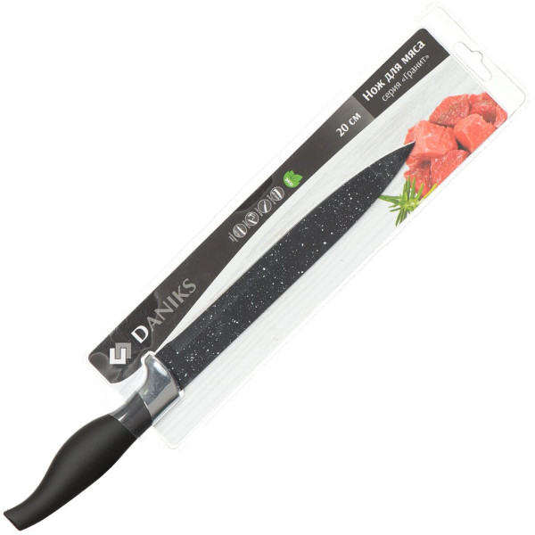Нож кух Гранит 20см универсальный нерж, ручка non-stick DANIKS YW-A204-SL