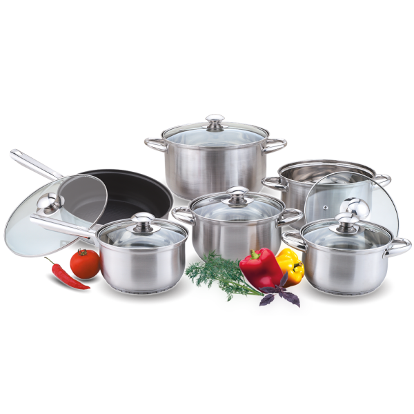 Kelli Набор Кастрюлек из 12 предметов KL-4101