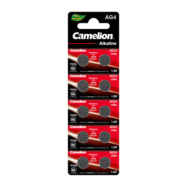 Camelion Батарейка BL10шт. G4/LR626/LR66/377A/177 BL10 Alkaline 1.5V 12812