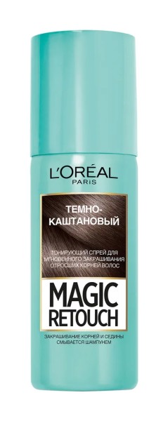 L'Oreal Magic Retouch Тон спрей для волос - 2 Темный каштан *1*6