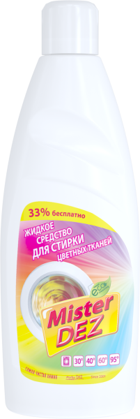 Mister Dez Eco-Cleaning Жидкое средство для стирки цветного белья 1000 мл БХ02981Е