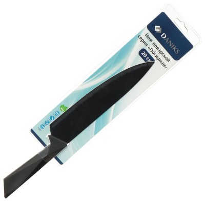 Нож кух Обсидиан 20см шеф-нож нерж, ручка non-stick DANIKS YW-A175-CH