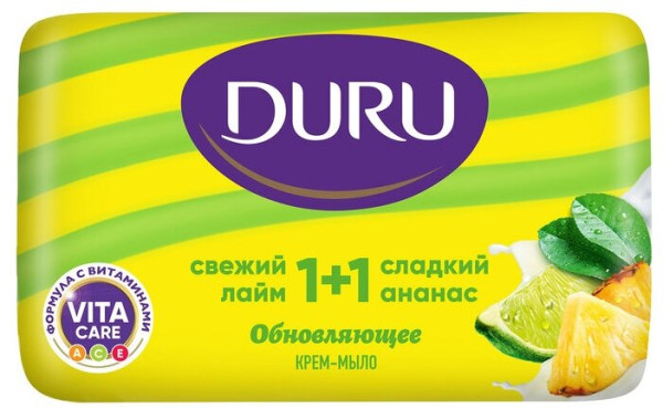 Duru 1+1 Крем-мыло Лайм - Ананас 80 гр. БХ508651ТЭ