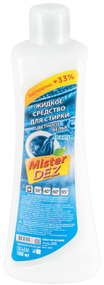 Mister Dez Eco-Cleaning  Жидкое средство для стирки цветного белья Jeans 1000 мл
