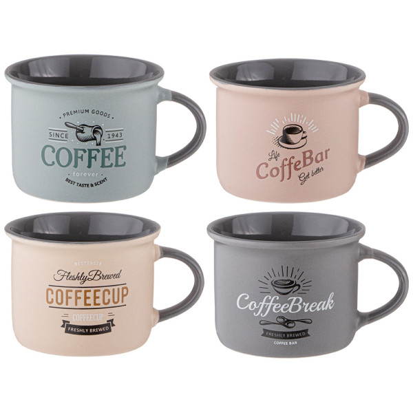 Lefard НАБОР КРУЖЕК ИЗ 4 ШТ "COFFEE" 160 МЛ 260-953