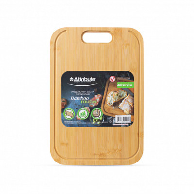 Разделочная доска BAMBOO TOUCH 40х27х1.5 ABX157