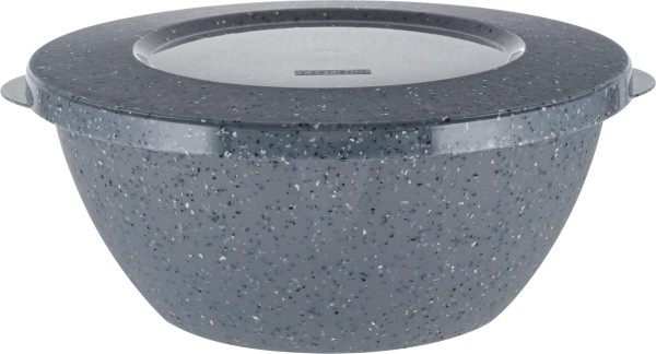 Миска с крышкой Plast Team Stone 3л 284х264х103мм темный камень PT107511026