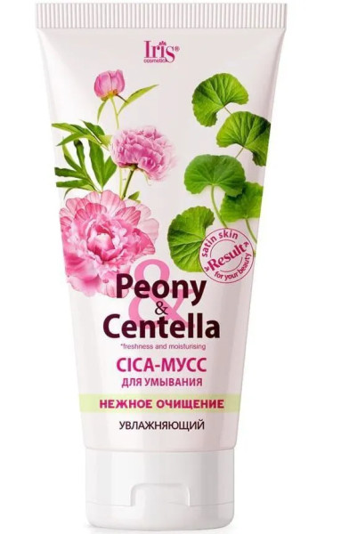 Iris "Peony&Centella" CICA-мусс для умывания нежное очищение туба 170мл БХ07838БК