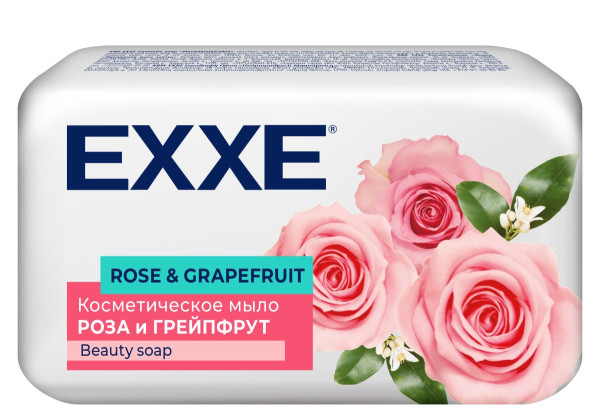 EXXE Косметическое мыло "Роза и грейпфрут" 90г, 1 шт БХ83298А